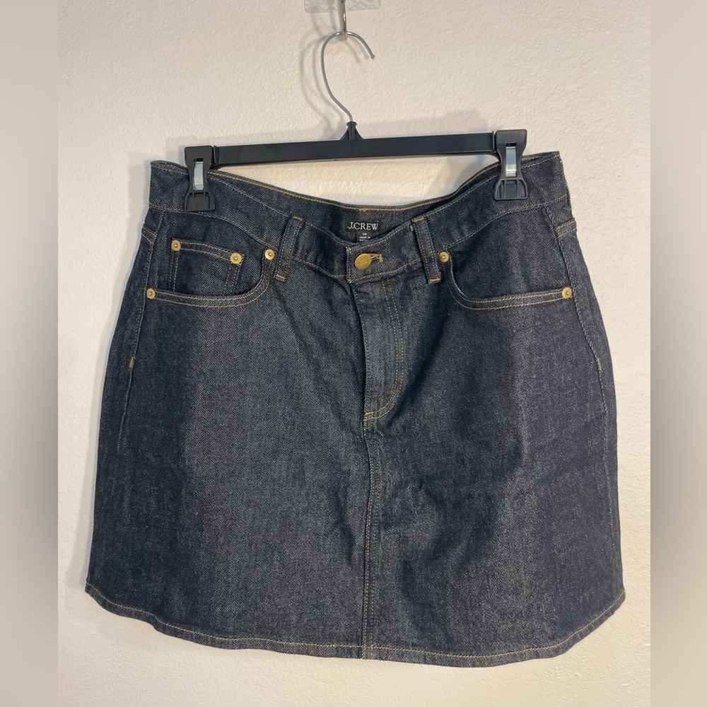 J. Crew Women's A-Line Denim mini Skirt - Dark Blue, size 28